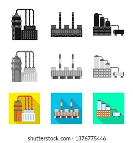 Vector illustration of production and structure icon. Collection of production and technology stock symbol for web.