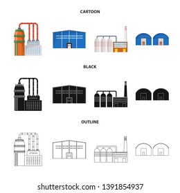 Vector illustration of production and structure icon. Set of production and technology stock symbol for web.