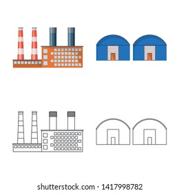 Vector illustration of production and structure icon. Collection of production and technology vector icon for stock.
