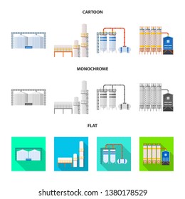Vector illustration of production and structure logo. Set of production and technology stock vector illustration.