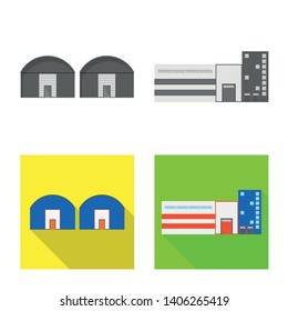 Vector illustration of production and structure sign. Collection of production and technology vector icon for stock.