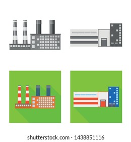 Vector illustration of production and structure sign. Set of production and technology stock vector illustration.