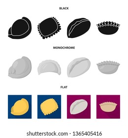 Vector illustration of products  and cooking icon. Collection of products  and appetizer stock vector illustration.