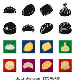 Vector illustration of products  and cooking logo. Collection of products  and appetizer vector icon for stock.