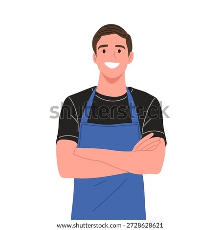 Vector illustration of a professional bartender making cocktails in different poses pouring, shaking, serving and presenting drinks. Modern flat design character isolated on white background. Perfect for bar menu, website, advertising, hospitality and nightlife concepts.