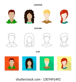 Vector illustration of professional and photo icon. Set of professional and profile stock vector illustration.