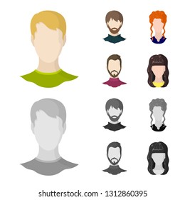 Vector illustration of professional and photo icon. Collection of professional and profile vector icon for stock.