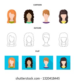 Vector illustration of professional and photo icon. Set of professional and profile stock symbol for web.