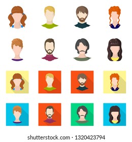 Vector illustration of professional and photo icon. Set of professional and profile vector icon for stock.