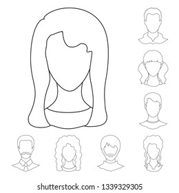 Vector illustration of professional and photo icon. Collection of professional and profile vector icon for stock.