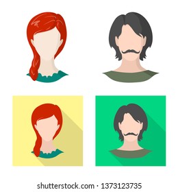 Vector illustration of professional and photo icon. Collection of professional and profile vector icon for stock.