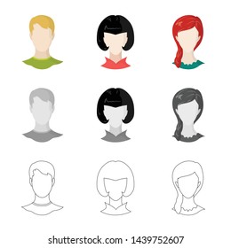 Vector illustration of professional and photo icon. Collection of professional and profile stock vector illustration.