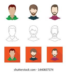 Vector illustration of professional and photo icon. Collection of professional and profile vector icon for stock.
