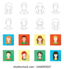 Vector illustration of professional and photo icon. Collection of professional and profile stock vector illustration.