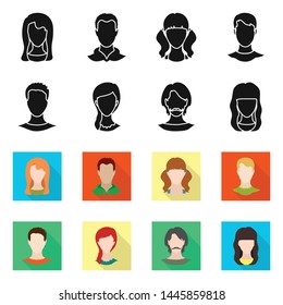 Vector illustration of professional and photo icon. Collection of professional and profile vector icon for stock.