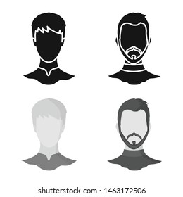 Vector illustration of professional and photo icon. Collection of professional and profile stock vector illustration.