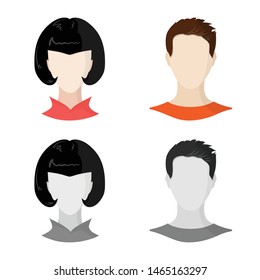 Vector illustration of professional and photo icon. Set of professional and profile stock vector illustration.