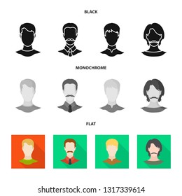 Vector illustration of professional and photo logo. Collection of professional and profile stock symbol for web.