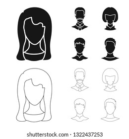 Vector illustration of professional and photo logo. Collection of professional and profile stock vector illustration.