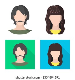 Vector illustration of professional and photo logo. Collection of professional and profile stock vector illustration.