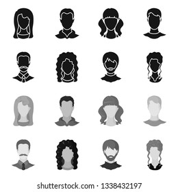 Vector illustration of professional and photo logo. Collection of professional and profile vector icon for stock.