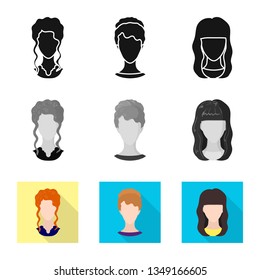 Vector illustration of professional and photo logo. Collection of professional and profile stock vector illustration.
