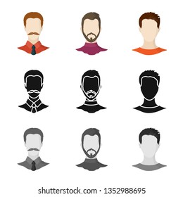 Vector illustration of professional and photo logo. Collection of professional and profile vector icon for stock.