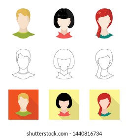 Vector illustration of professional and photo logo. Collection of professional and profile stock vector illustration.