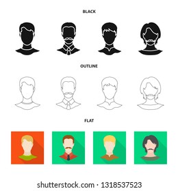 Vector illustration of professional and photo sign. Collection of professional and profile stock symbol for web.