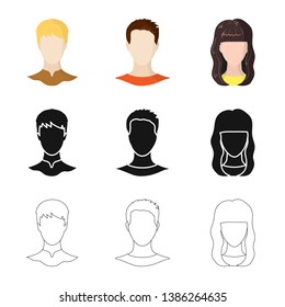 Vector illustration of professional and photo sign. Collection of professional and profile stock symbol for web.
