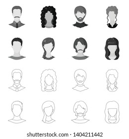Vector illustration of professional and photo sign. Collection of professional and profile vector icon for stock.