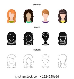 Vector illustration of professional and photo symbol. Set of professional and profile vector icon for stock.