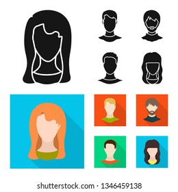 Vector illustration of professional and photo symbol. Set of professional and profile vector icon for stock.