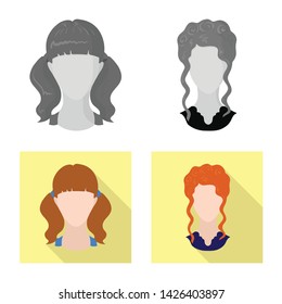Vector illustration of professional and photo symbol. Collection of professional and profile vector icon for stock.