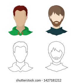 Vector illustration of professional and photo symbol. Collection of professional and profile vector icon for stock.