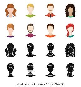 Vector illustration of professional and photo symbol. Set of professional and profile vector icon for stock.
