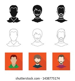 Vector illustration of professional and photo symbol. Set of professional and profile stock vector illustration.