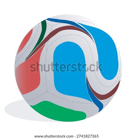 Vector illustration of a professional soccer ball for the global tournament in 2026.