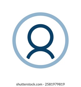 Vector illustration of a profile icon