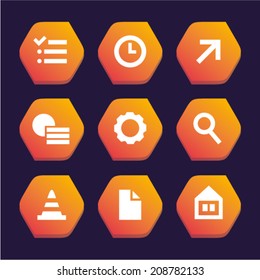 Vector illustration program icons set