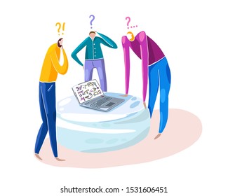 vector illustration, for programmers, site, smart people, team, workflow.