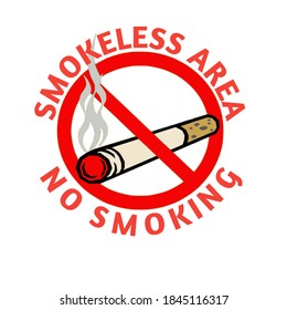 vector illustration of prohibited smoking design