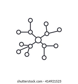 Vector illustration of project connect icon. Isolated network connect icon on diagram, graph and other connection meaning symbols.