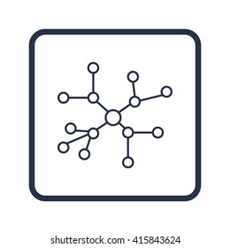 Vector illustration of project connection icon. Premium quality web icon.
