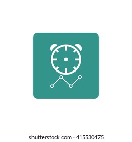 Vector illustration of project deadline icon. Premium quality web icon.