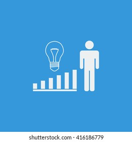 Vector illustration of project idea icon. Premium quality web icon.