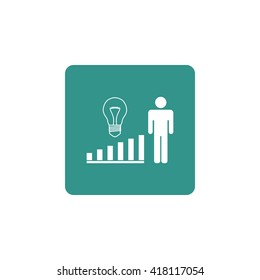 Vector illustration of project idea icon. Premium quality web icon.