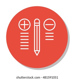 Vector Illustration Of Project Management Icon On Decision Making And Best Solution In Trendy Flat Style. Project Management Isolated Icon For Web, Mobile And Infographics Design, EPS10.