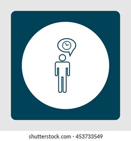 Vector Illustration Of Project Management Outline Human Resource Icon. Premium Quality Web Icon.