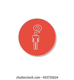 Vector Illustration Of Project Management Outline Human Resource Icon. Premium Quality Web Icon.